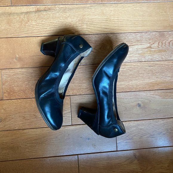 Pikolinos Low Heel Black Leather Pump - Size 38 - Picture 3 of 4